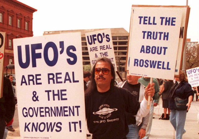 Protestors for Roswell Incident