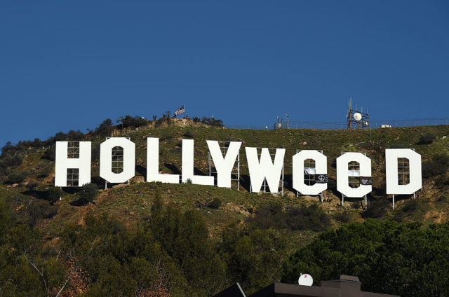 Pranksters changed Hollywood sign to Hollyweed