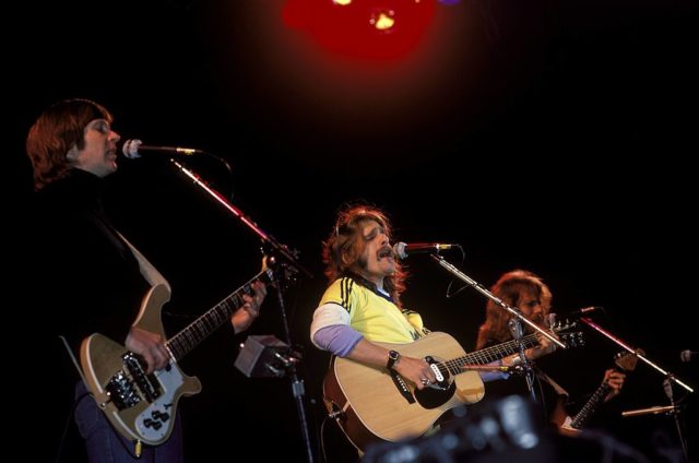 Eagles performing live on stage