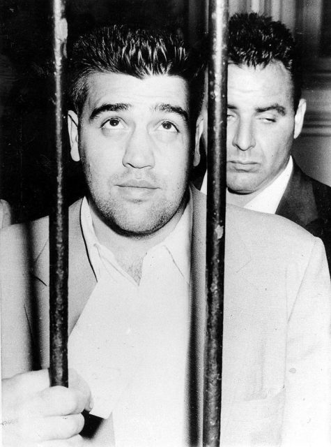 Vincent 'The Chin' Gigante behind bars after Costello assassination attempt