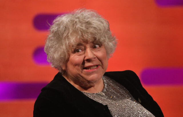 Miriam Margolyes appears on the set of The Graham Norton Show