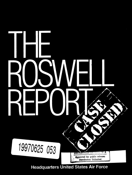 Front of the Roswell Incident Report