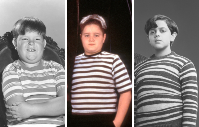 Headshots of three Pugsley Addams