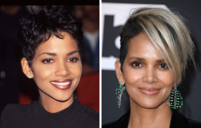 Halle Berry, then and now