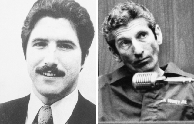 Side by side portraits of Hillside Stranglers Kenneth Bianchi and Angelo Buono