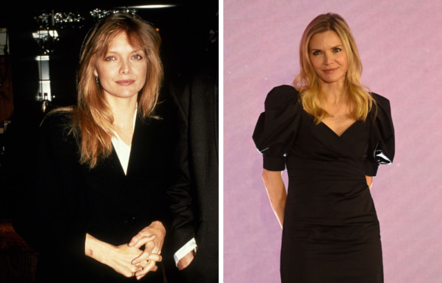 Michelle Pfeiffer in 1990 and 2022