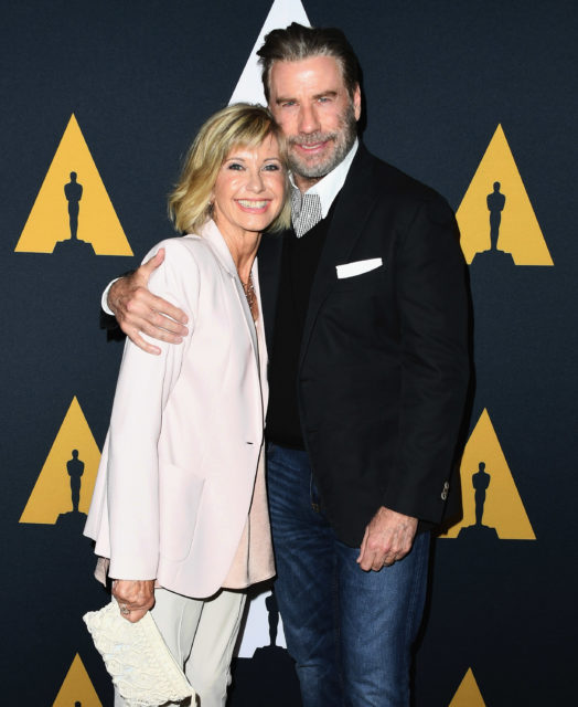 Olivia Newton-John and John Travolta