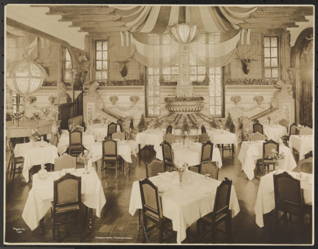 The Fountain room at the Ansonia Hotel