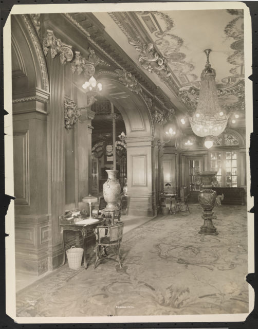 A hallway at the Ansonia Hotel