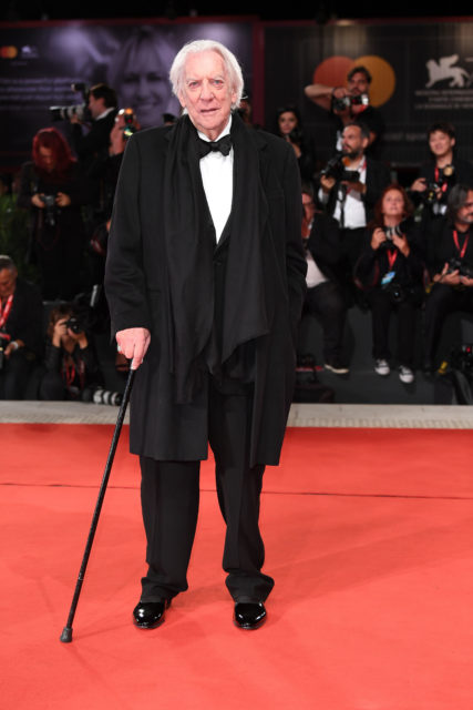 Full body shot of Donald Sutherland