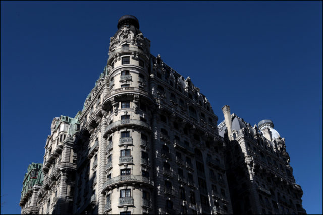 Outside shot of the Ansonia Hotel