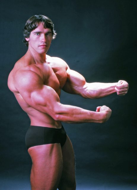 Arnold Schwarzenegger during his bodybuilding career