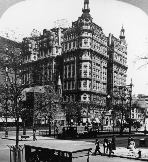 Front photo of the Ansonia Hotel