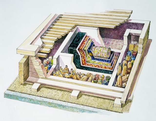 Illustration of the tomb of The Lady of Dai