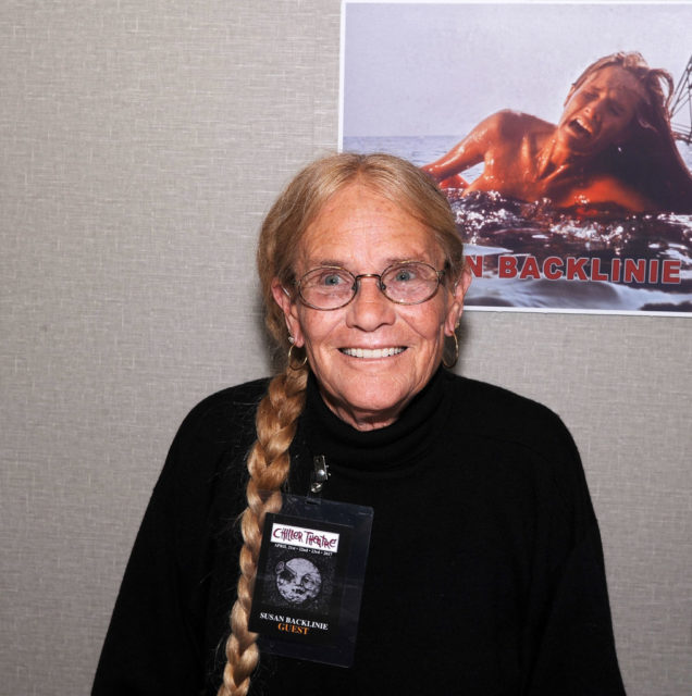 Susan Backlinie at an event in 2017. 