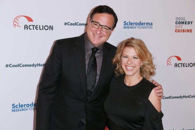 Bob Saget and Jodie Sweetin posing for a photo
