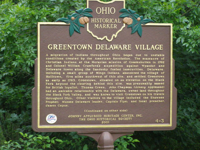 An Ohio history plaque
