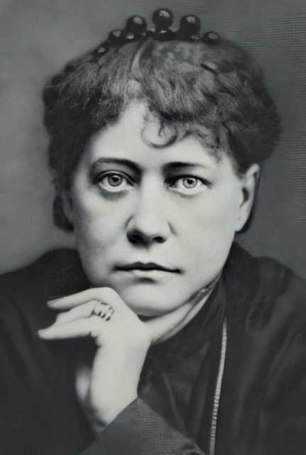 Portrait of occultist Helena Blavatsky