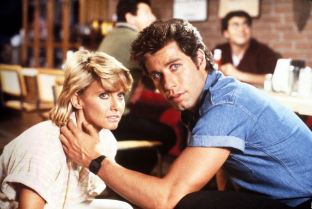 Olivia Newton-John and John Travolta