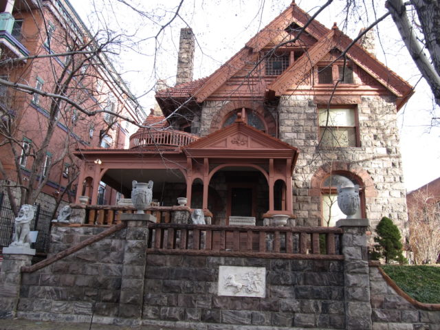 The front of the Molly Brown house