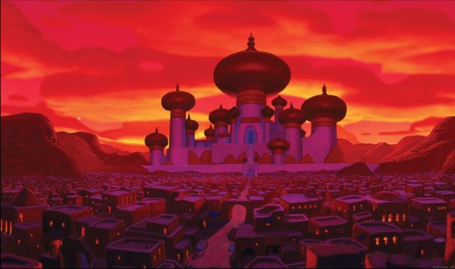 The castle in Aladdin