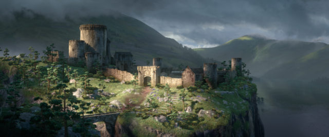 The castle in Brave