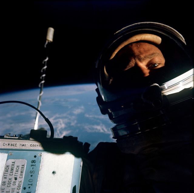 Buzz Aldrin selfie
