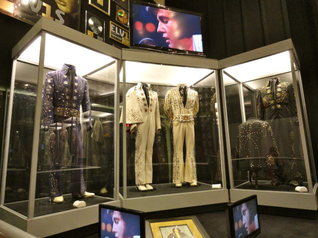 Elvis outfits on display