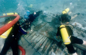 Archeologists excavate a Byzantine-era shipwreck in Israel