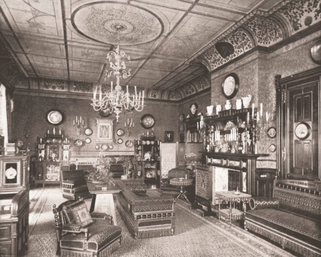 One of the many opulent rooms inside Clarence House