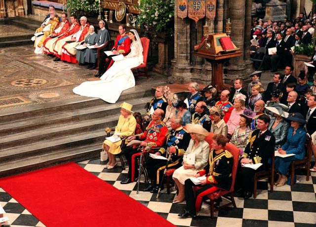 The Queen at the Royal Wedding of Prince William and Kate Middleton