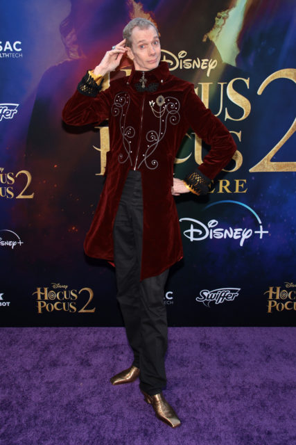 Full body shot of Doug Jones in a mystical outfit