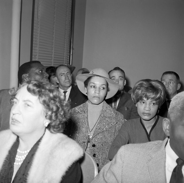 Barbara Cooke at Sam Cooke's funeral