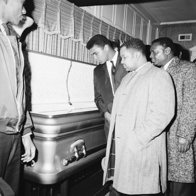 Muhammad Ali at Sam Cooke's funeral