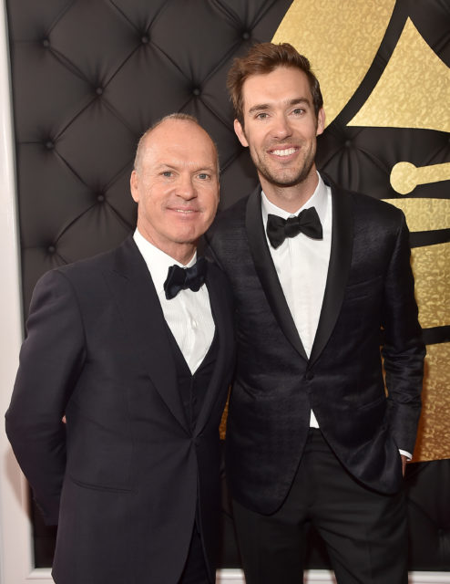 Michael Keaton and his son