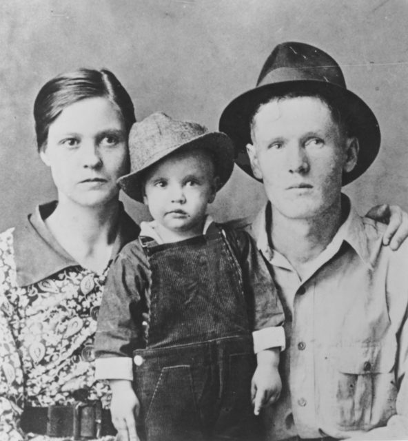 Family portrait of the Presleys