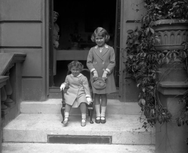 Princess Elizabeth and her sister Princess Margaret