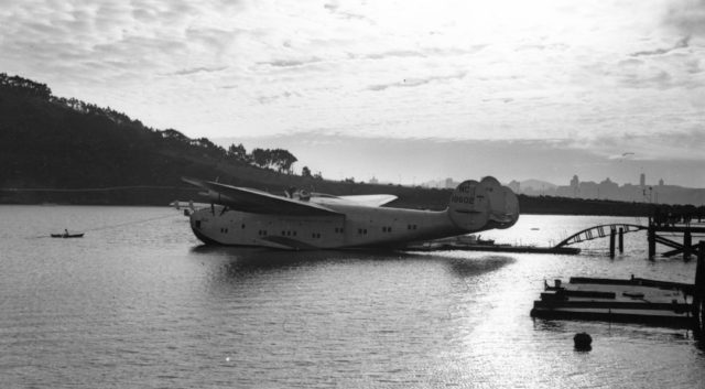 The Pacific Clipper in the water