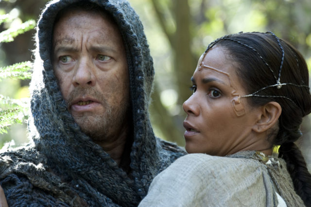 Headshot of Tom Hanks and Halle Berry from Cloud Atlas