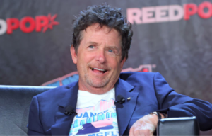 Michael J. Fox speaks during New York Comic Con on October 08, 2022