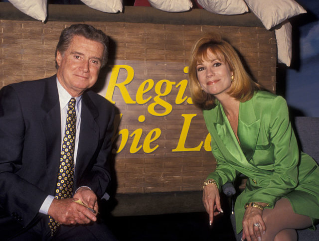 Regis and Kathie Lee on the set