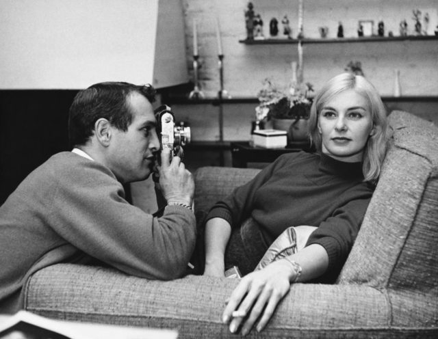 Paul Newman photographs his wife Joanne Woodward