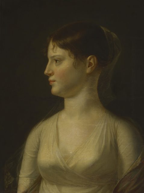 Side portrait of Theodosia Burr