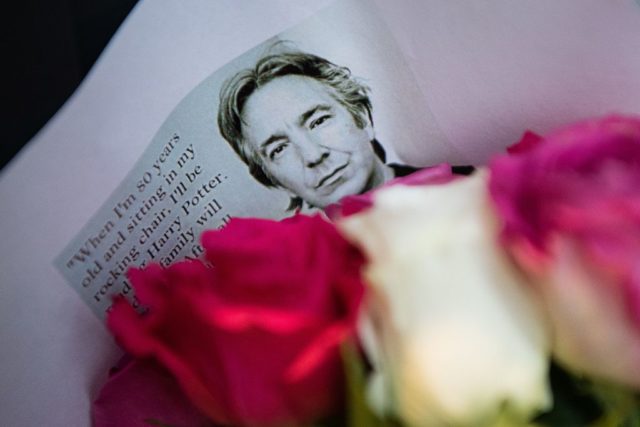 floral tribute to ALan Rickman