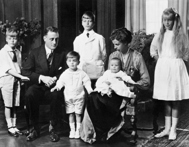 Portrait of the Roosevelt family