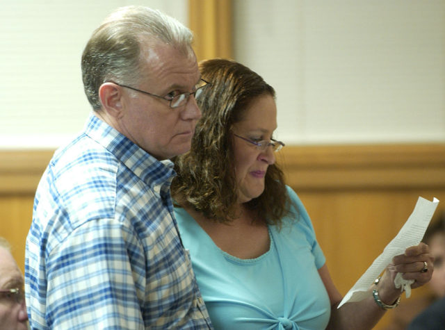 Family members of a BTK victim read a statement in court