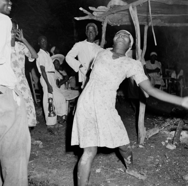 A woman possessed through voodoo