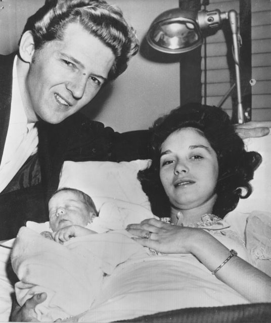Jerry Lee and Myra Lewis with their first child Steve