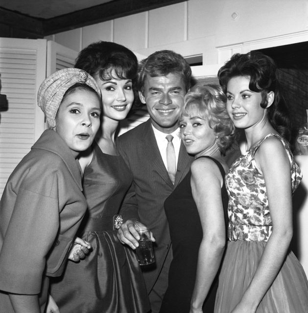 Vickers with friends in 1962