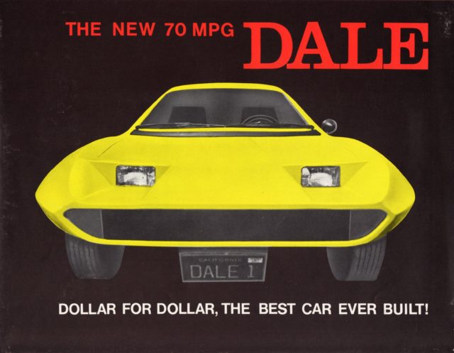 An advertisement for a Dale vehicle